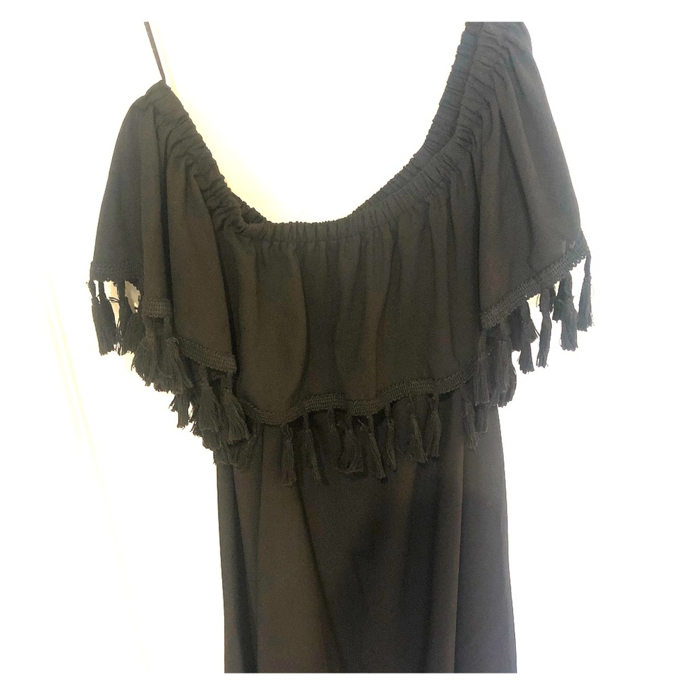 Black off the shoulder dress